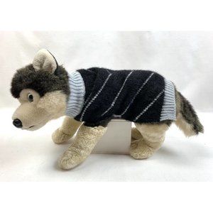 Dogo Black with Gray V-Pattern Dog Sweater XS, NWT
